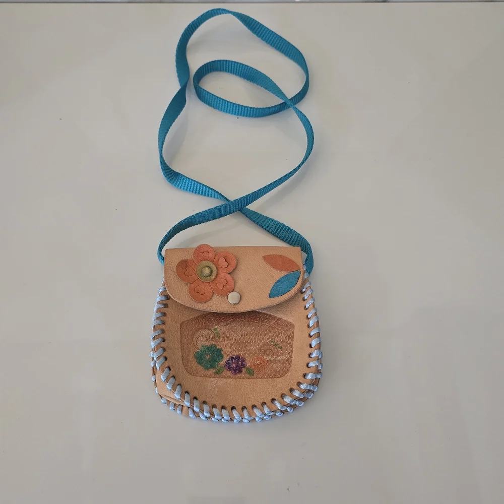 Handmade Raw Leather girls purse